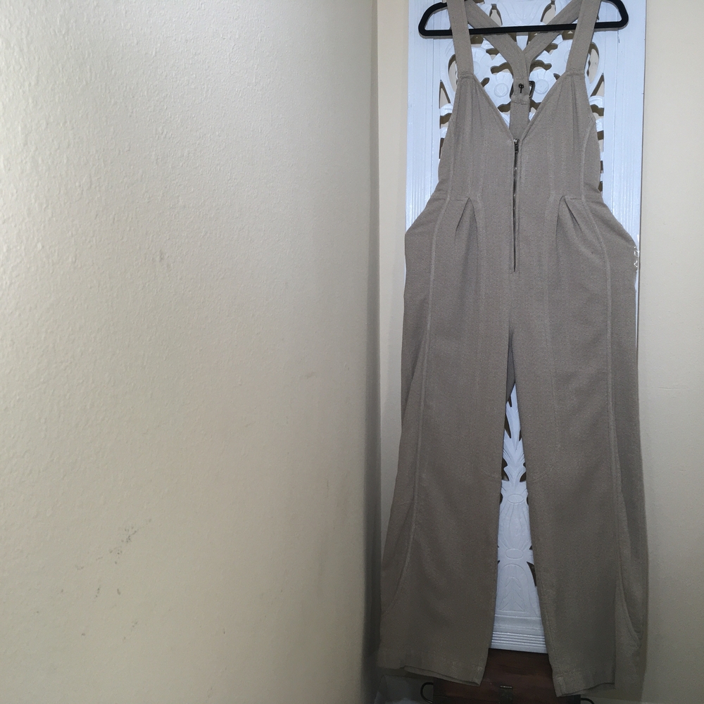 Free People Beige Jumpsuit Size 4